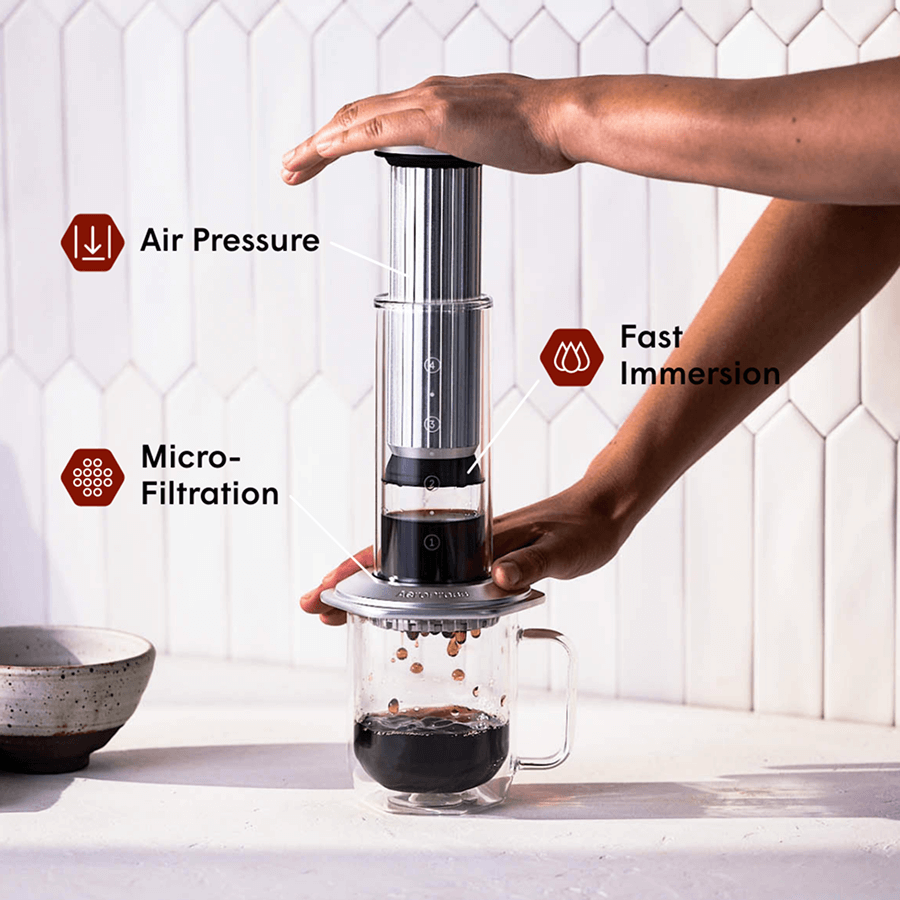 AeroPress Premium Glass & Metal Coffee Press