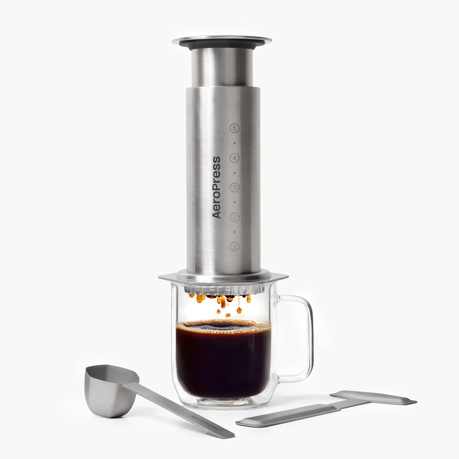 AeroPress Steel Double-Wall Coffee Press