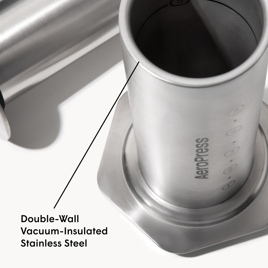 AeroPress Steel Double-Wall Coffee Press