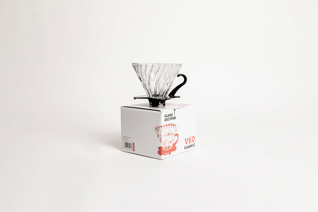 Hario V60 Glass Pour-Over Dripper with Clover Base