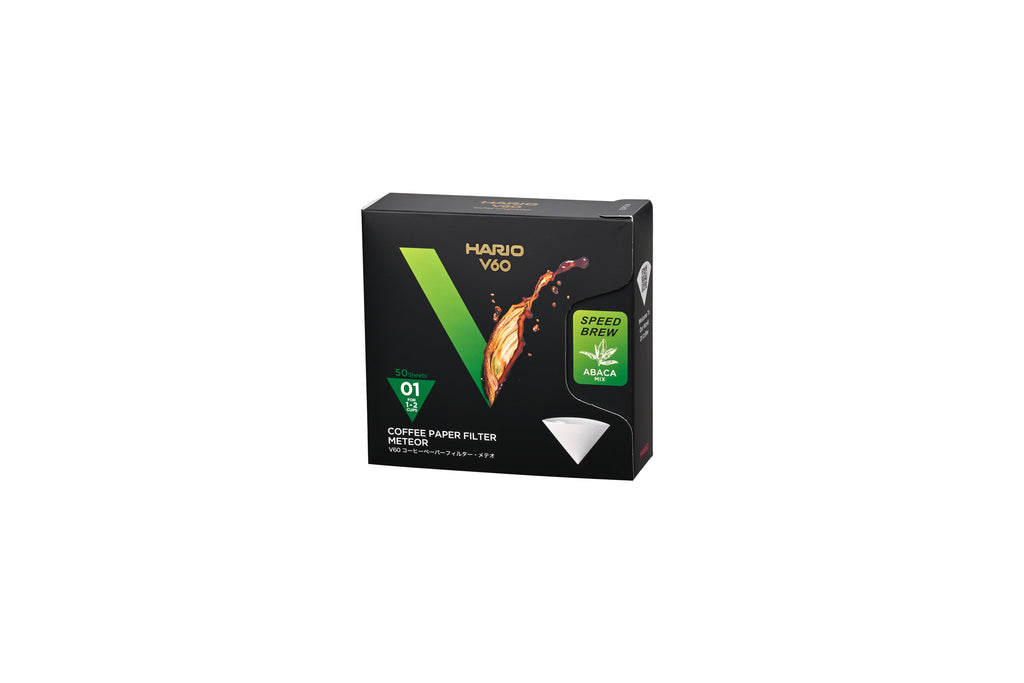 Hario V60 Meteor Paper Coffee Filters - 50 Count